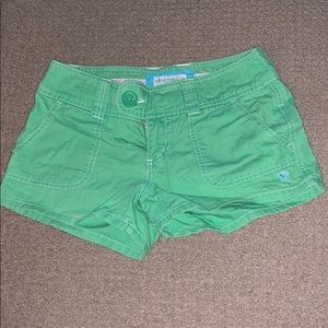 Green shorts